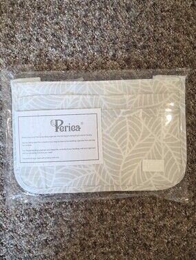 NWT Periea Cream Leaf Print Handbag Organizer